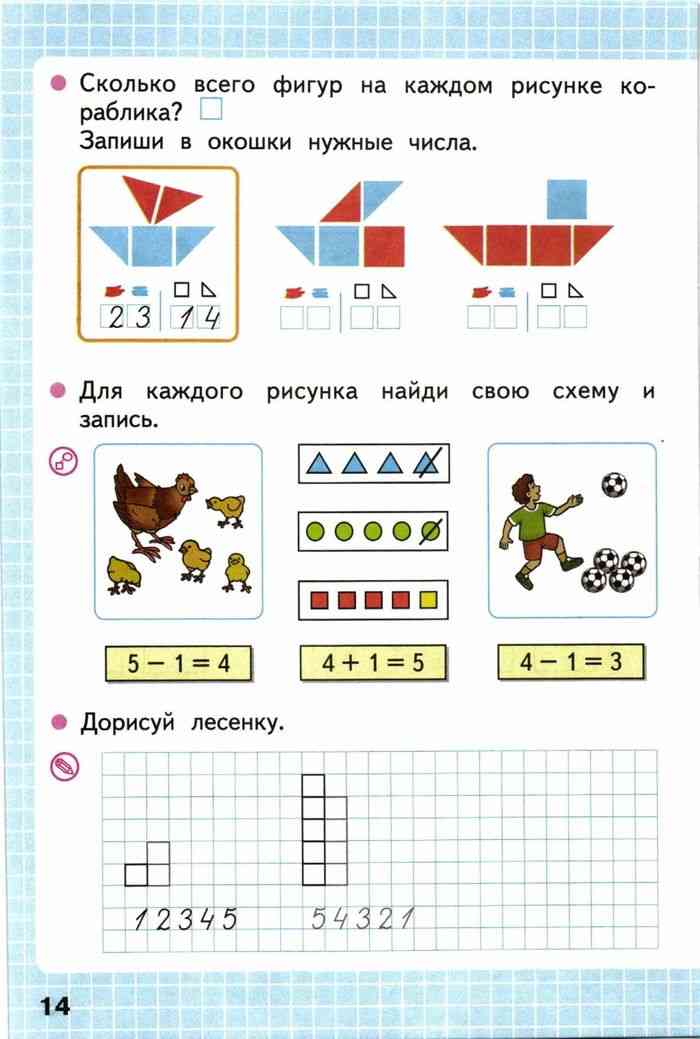 Рабочая тетрадь по математике 1 класс картинки