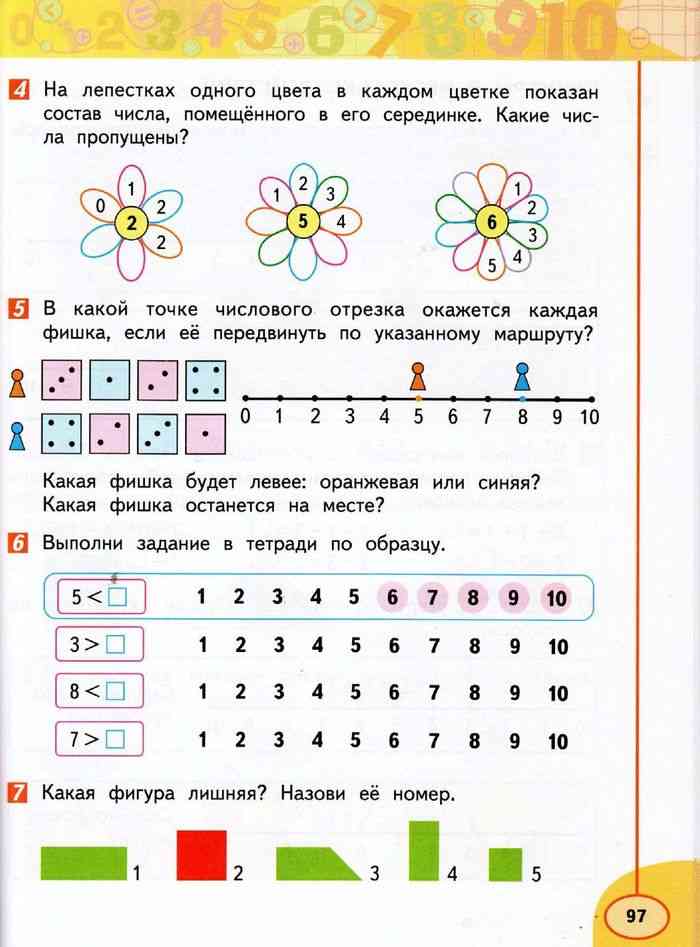 Математика 1 класс стр 97