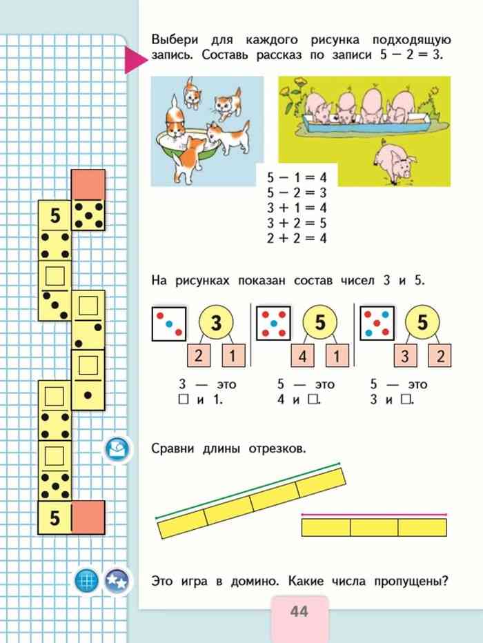 Математика 1 класс моро учебник картинка