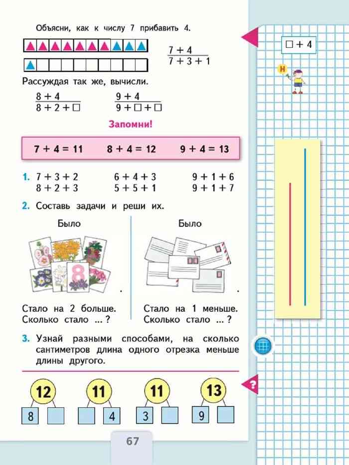 План конспект по математике 2 класс